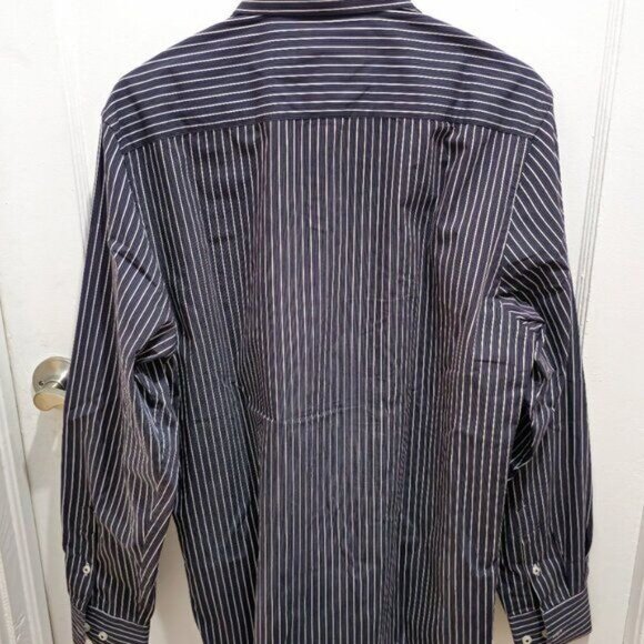Brio Milano Men’s Contemporary-Fit Striped Long-Sleeve Shirt — Size M - Picture 13 of 14